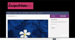 Desktop Screenshot of escapeartistes.com